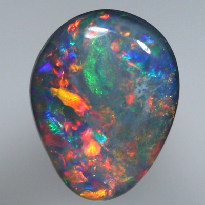 SOLID SEMI BLACK OPAL Floral pattern. Gemmy colour sparkles in many layers